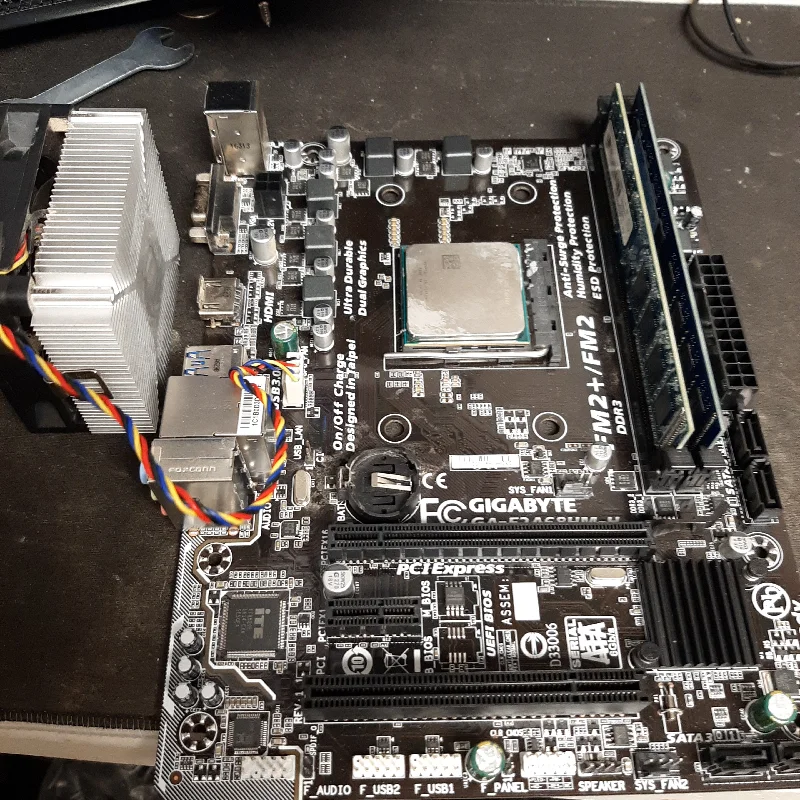 A8 7600 cpu + motherboard ram combo