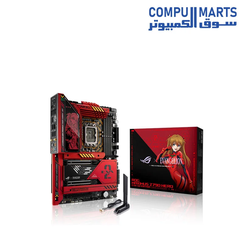 ASUS ROG Maximus Z790 Hero EVA-02 Edition Intel LGA 1700 ATX DDR5, 5X M.2 Slots,PCIe 5.0 x16 with Q-Release,Wi-Fi 6E, 2xThunderbolt 4, USB 20G Type-C Front-Panel Gaming Motherboard