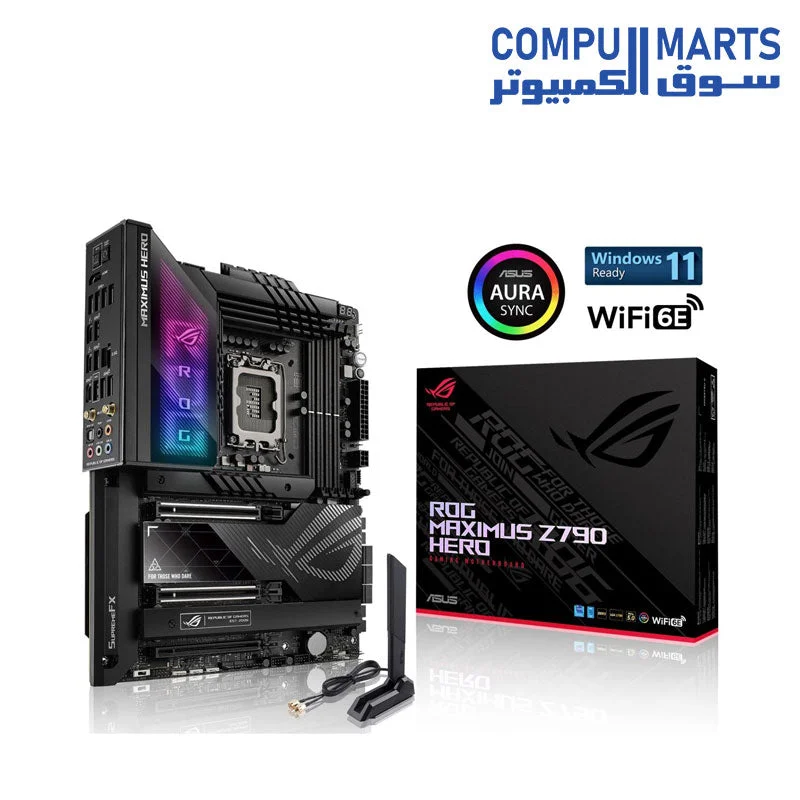 ASUS ROG MAXIMUS Z790 HERO (WiFi 6E) , Intel 13th 12th Series, LGA 1700/DDR5/PCIe 5.0/5xM.2 - ATX Gaming MotherBoard