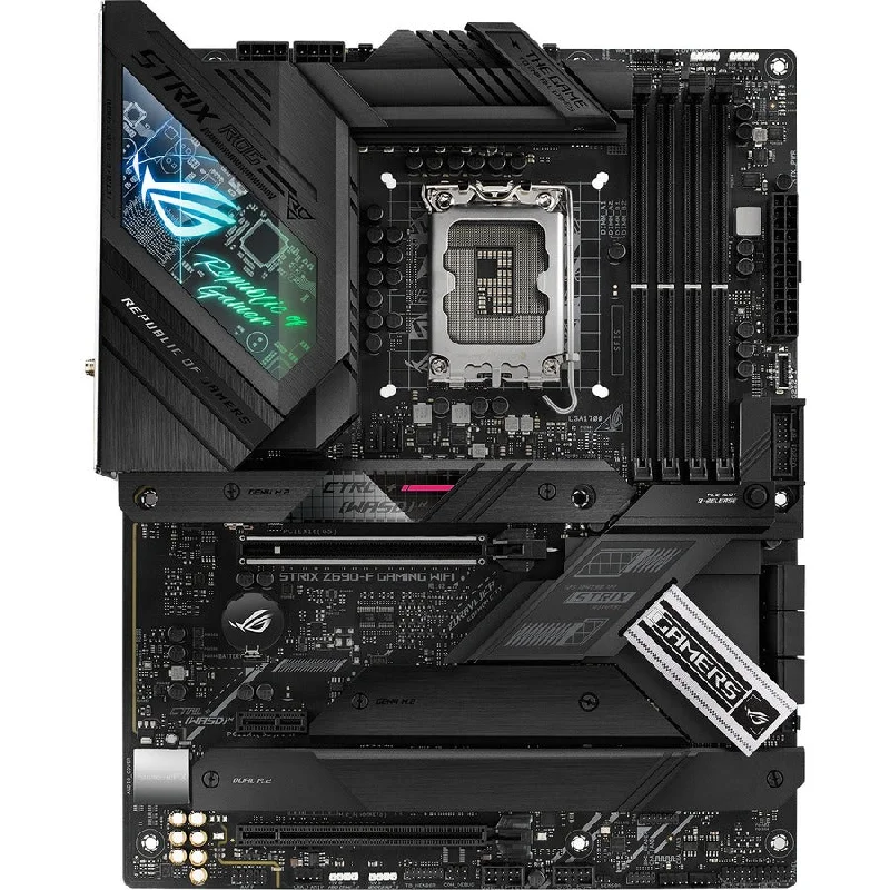 ASUS ROG STRIX Z690-F GAMING WIFI 6E Intel LGA1700 DDR5 ATX Motherboard with Aura Sync RGB Lighting