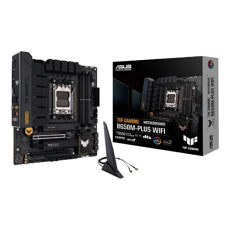 ASUS TUF GAMING B650M-PLUS WIFI Gaming Desktop Motherboard - Micro ATX AM5 Socket