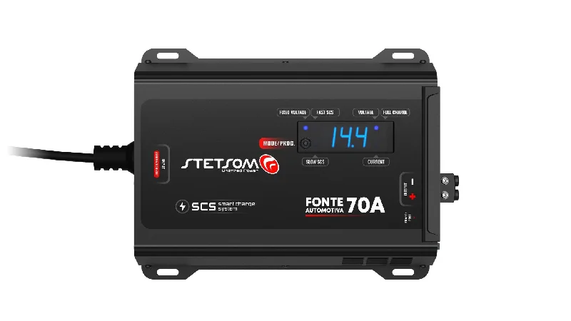 Stetsom Infinite Black Fonte 70 Battery Charger Car Audio Power Supply 70A