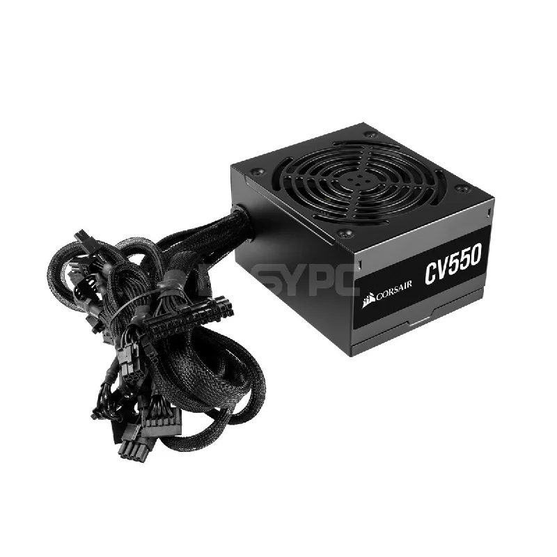 Corsair CV Series, CV550, 550 Watt, 80+ Bronze Certified, Fixed Cable Power Supply