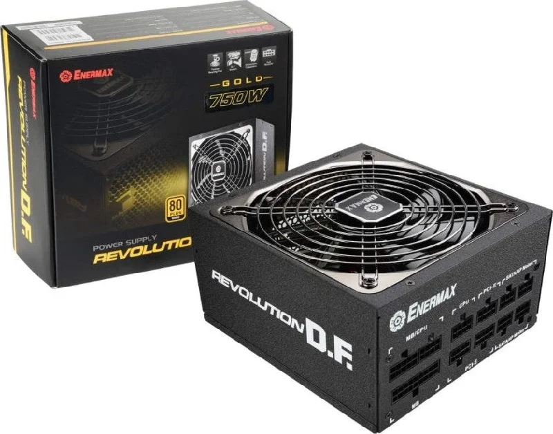 Enermax Revolution DF 750W 80 Plus Gold Certification 750W, Full Modular, Multi Rail, Power Supply