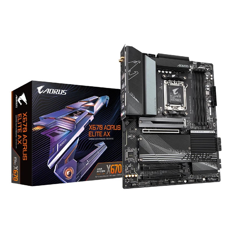 GIGABYTE X670 AORUS ELITE AX AM5 Ryzen 7000 Series ATX Gaming Motherboard