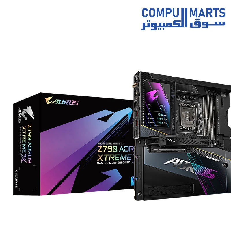 GIGABYTE Z790 AORUS XTREME X LGA 1700 DDR5 Motherboard —5*M.2, PCIe 5.0, USB 3.2 Type-C, Wi-Fi 7, 10GbE LAN, Q-Flash Plus, EZ-Latch Plus