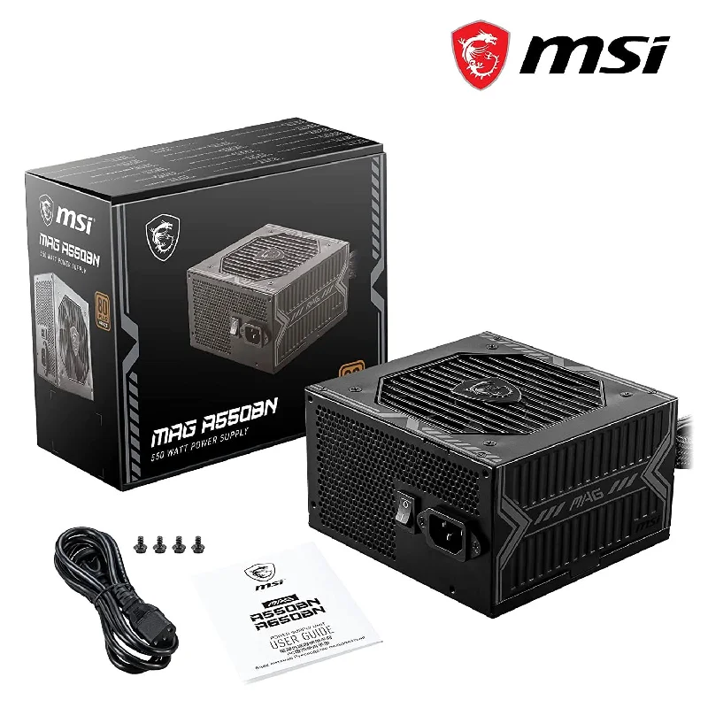 MSI 550W MAG A550BN 80 PLUS BRONZE NON MODULAR SMPS