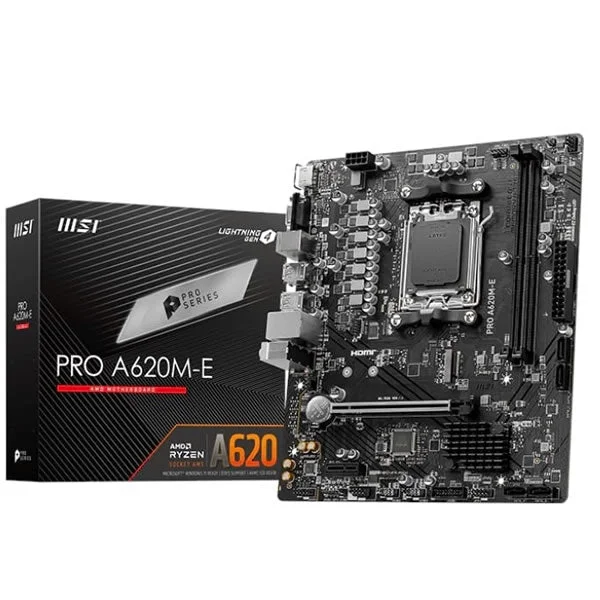 MSI A620M-E PRO AMD AM5 MATX Gaming Motherboard