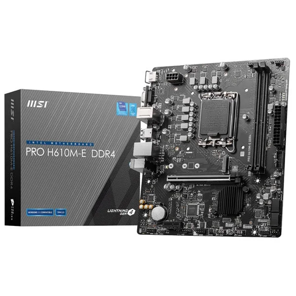 MSI H610M-E PRO Intel LGA1700 M-ATX Motherboard