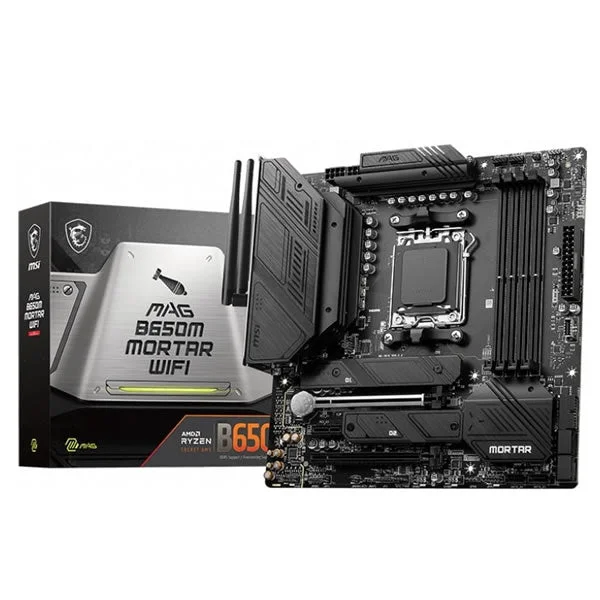 MSI MAG B650M MORTAR WIFI AMD AM5 mATX Gaming Motherboard