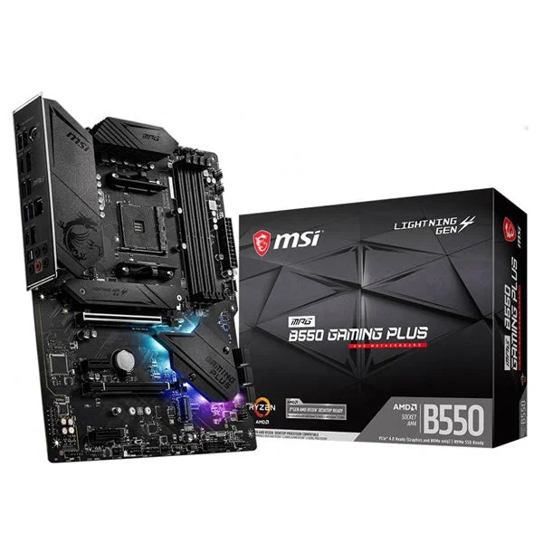 MSI MPG B550 GAMING PLUS AMD AM4 ATX Gaming Motherboard