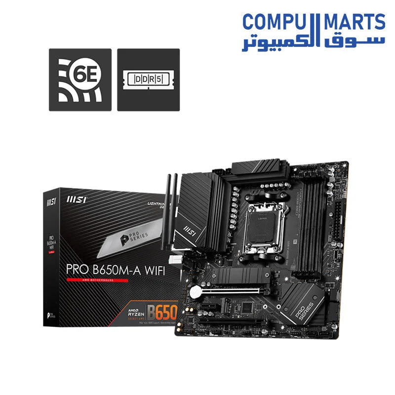 MSI PRO B650M A WIFI DDR5 AM5 Motherboard