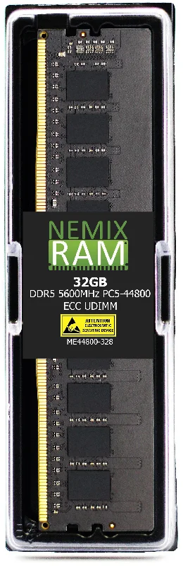 NEMIX RAM 32GB (1 x 32GB) DDR5 5600MHz PC5-44800 2Rx8 1.1V 288-PIN ECC UDIMM Unbuffered Memory Compatible with Kingston KSM56E46BD8KM-32HA