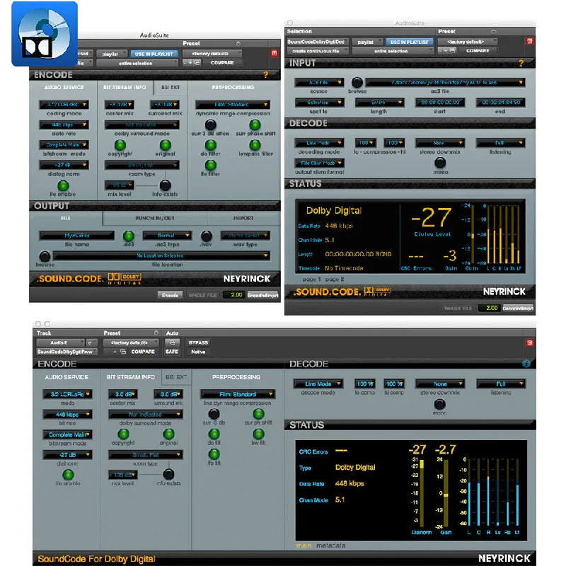 Neyrinck SoundCode for Dolby Digital 2 - Encoder/Decoder for Pro Tools