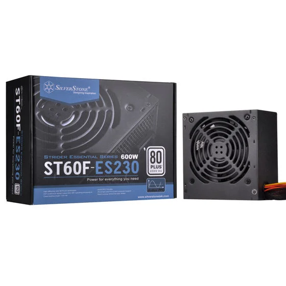 SilverStone 600W ATX12V /  SLI Ready CrossFire Ready 80 PLUS BRONZE Power Supply | SST-ST60F-ES230