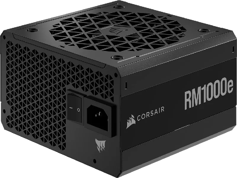 Corsair 1000W RMe Series RM1000e PSU, Fully Modular, Rifle Bearing Fan, Dual EPS12V, Zero RPM Mode, 80+ Gold