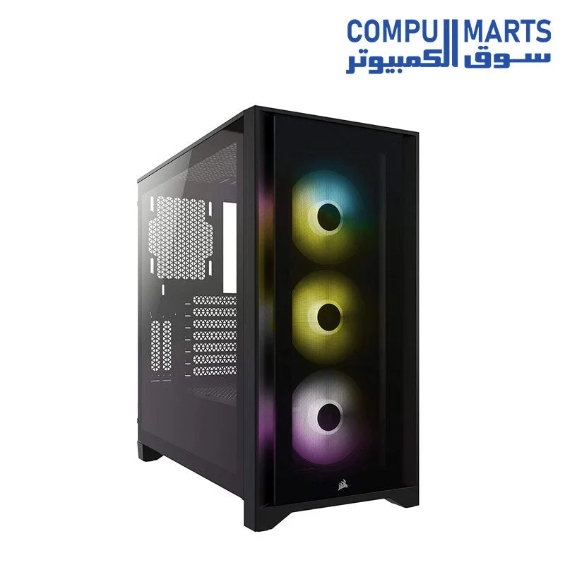 Corsair iCUE 4000X RGB Tempered Glass Mid-Tower ATX Case Black (CC-9011204-WN)