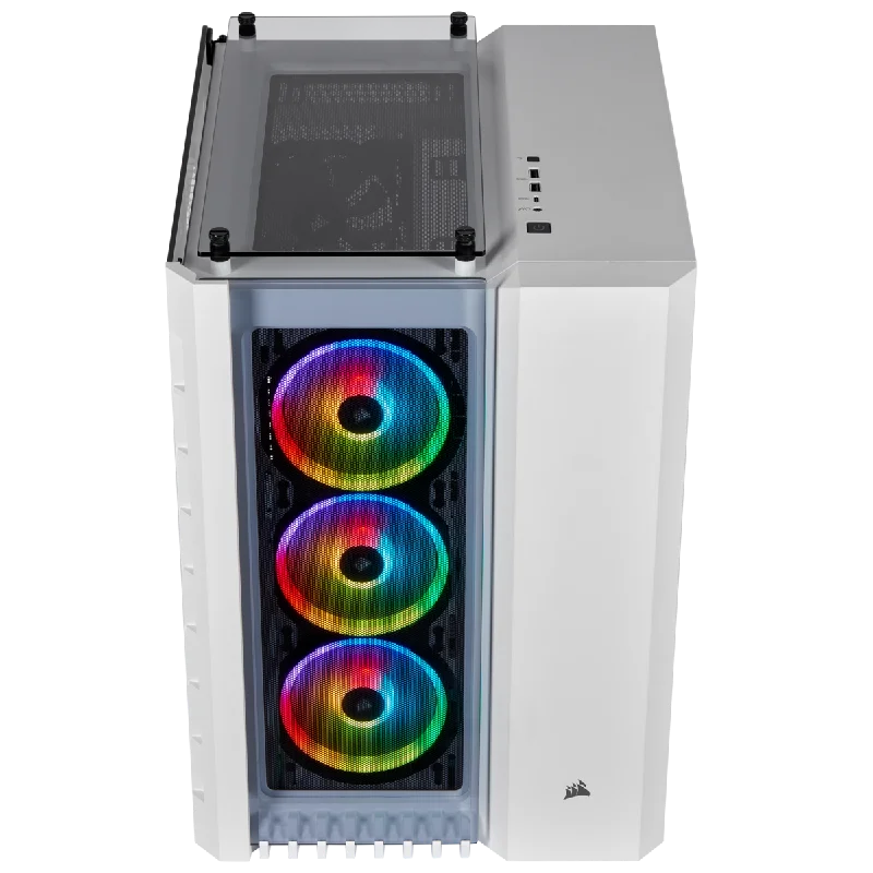 CORSAIR ICUE 465X TG WHITE MID-TOWER ATX CABINET