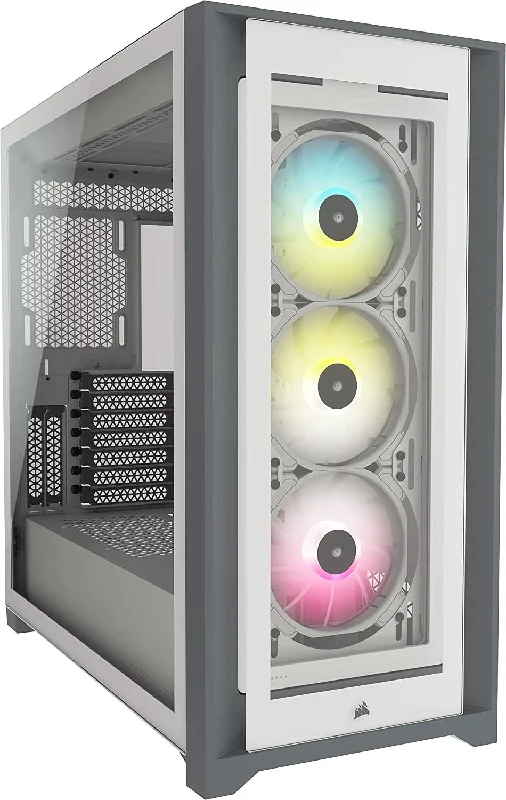 CORSAIR ICUE 5000X RGB MID-TOWER ATX CABINET WHITE