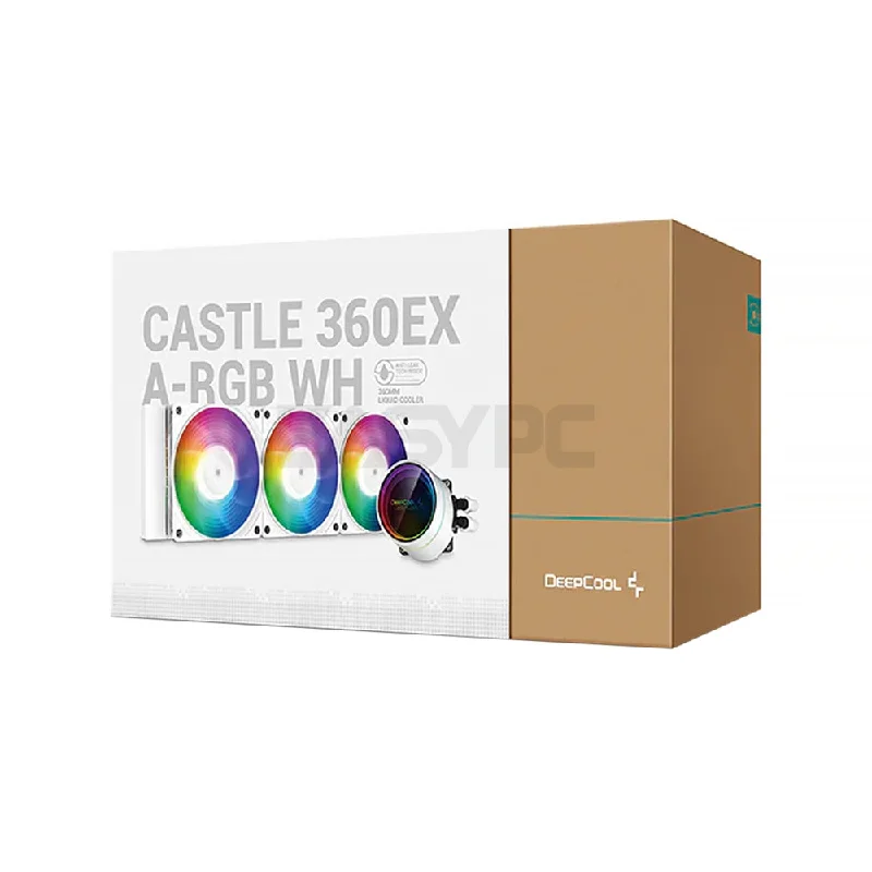 Deepcool Castle 360EX with Anti-Leak Tech AIO CPU Liquid Cooler ARGB White