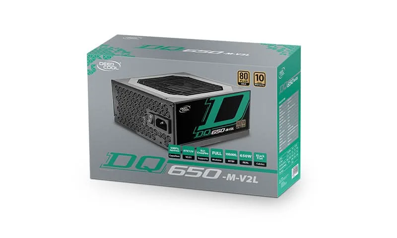 DEEPCOOL 650W DQ650-M V2L 80 PLUS GOLD FULLY MODULAR SMPS