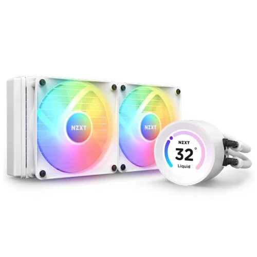 NZXT Kraken Elite 240 RGB 240mm LCD Display White AIO CPU Liquid Cooler