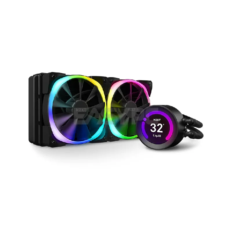 NZXT Kraken Z53 240mm AIO RGB Matte Black/White AER 120mm Radiator Fans CPU Liquid Cooler