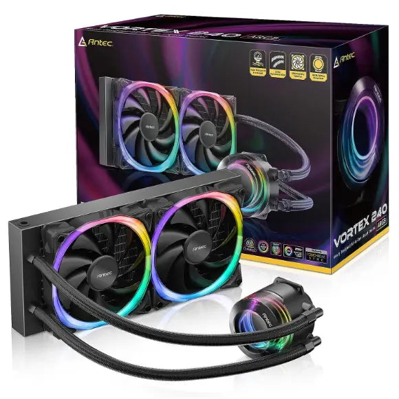 Antec Vortex 240 All-in-One ARGB CPU Liquid Cooler