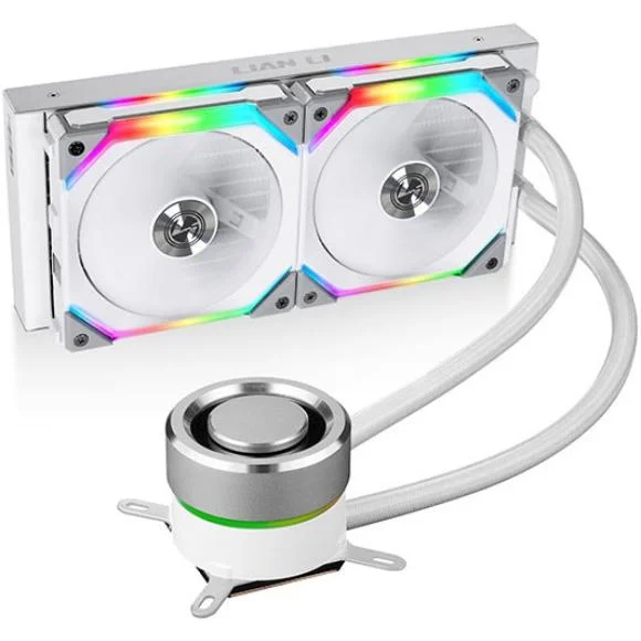 Lian Li Galahad AIO 240 RGB UNI FAN SL120 Edition CPU Liquid Cooler White